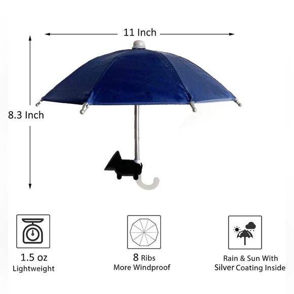 Dark Blue Phone Umbrella Holder by Fantasybears - Picture 3 of 4